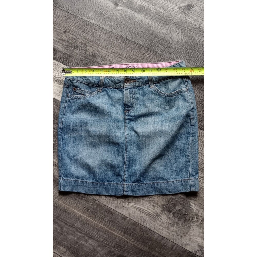 Tommy Hilfiger Women's 4 100% Cotton Blue Jean Mini Skirt - Picture 4 of 8